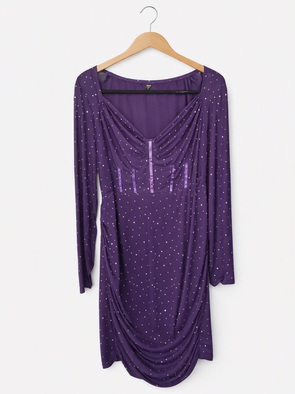 5/$25 Shein Curve Purple Bejewelled Bodycon Dress Size 3X